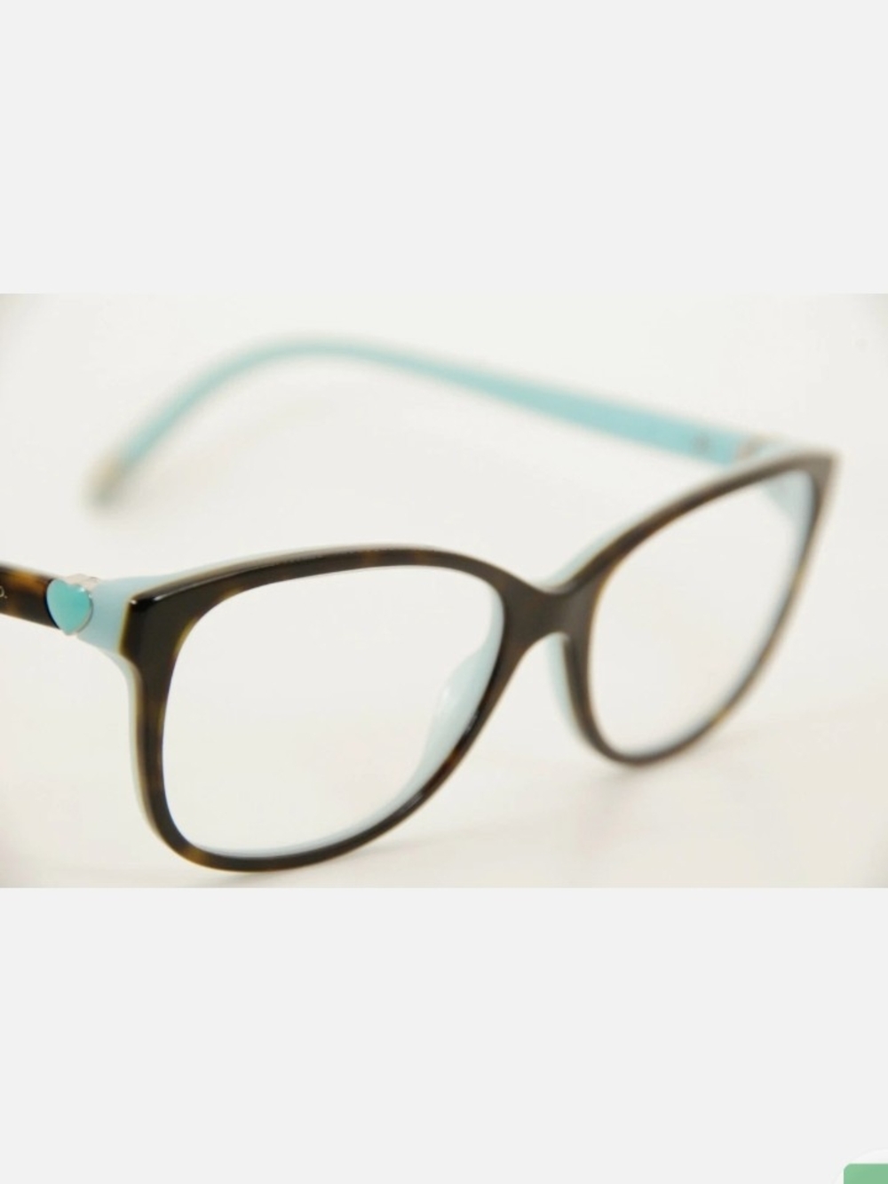 Tiffany & Co. Robin's Egg Blue And Tortoise Shell Eyeglass Frames